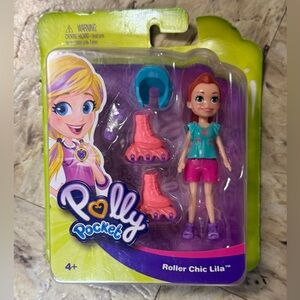 Polly Pocket Roller Chic Lila Doll with Accessories